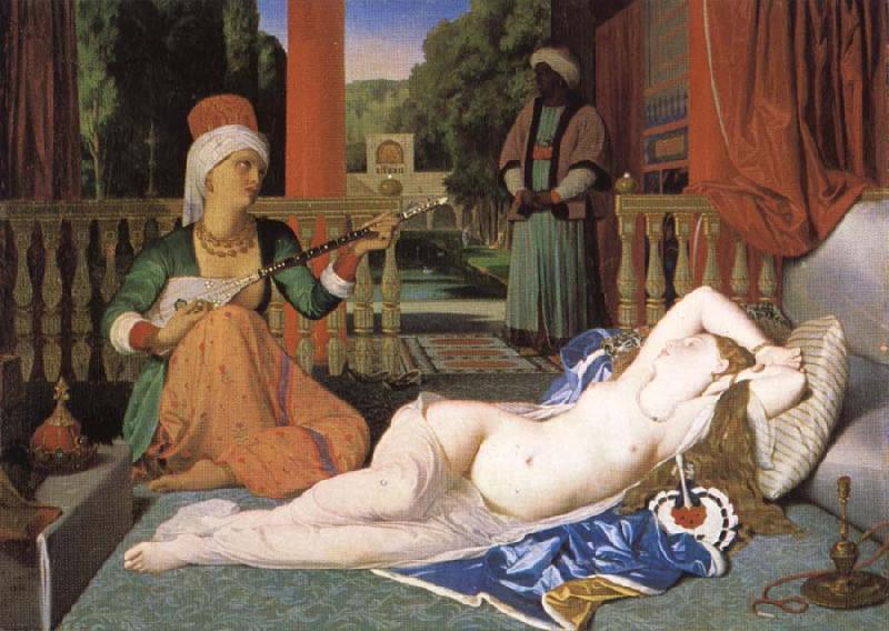 Jean-Auguste Dominique Ingres Odalisk with slave